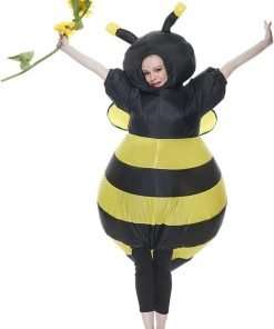 Halloween Adult Inflatable Bumble Bee Costumes Women Blow Up Fancy Bee Costumes Men Party Outfits - 3