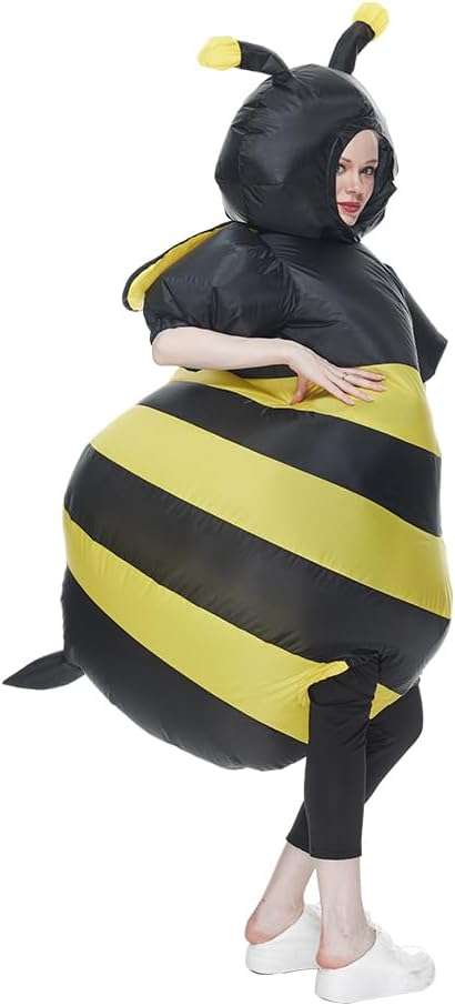 Halloween Adult Inflatable Bumble Bee Costumes Women Blow Up Fancy Bee Costumes Men Party Outfits - 4