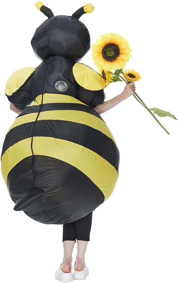 Halloween Adult Inflatable Bumble Bee Costumes Women Blow Up Fancy Bee Costumes Men Party Outfits - 5