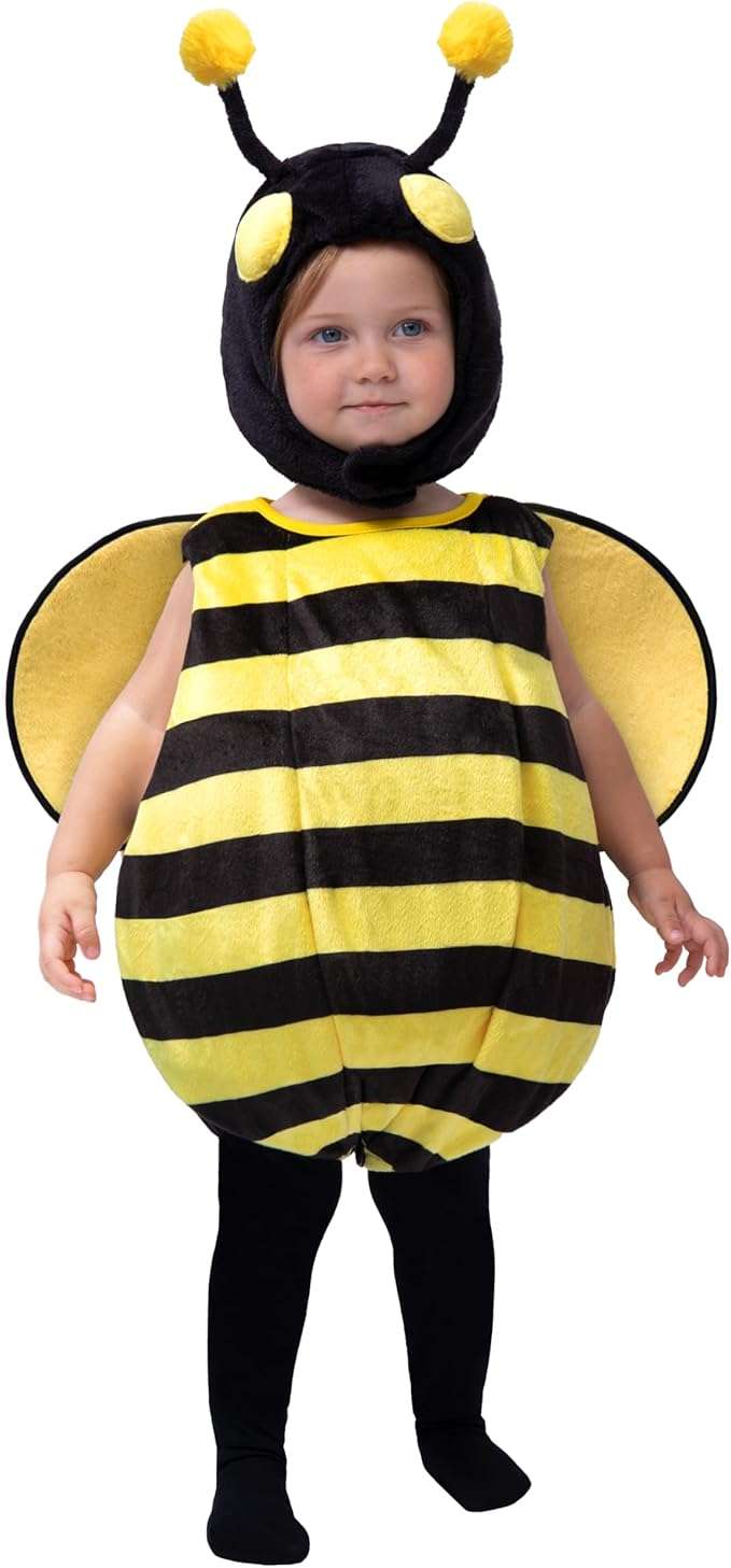Spooktacular Creations Halloween Baby Costume Bumble Bee, Bee Costume Cosplay for Toddler, Infants, Halloween Dress Up Party - 1