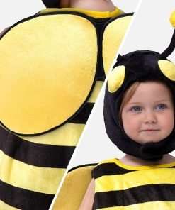 Spooktacular Creations Halloween Baby Costume Bumble Bee, Bee Costume Cosplay for Toddler, Infants, Halloween Dress Up Party - 6
