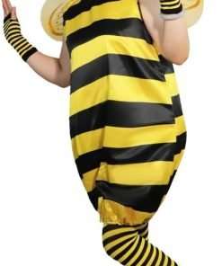 Adult Bee Costume with Bee Wings Headband Set of 5 Funny Animal Women Cosplay for Halloween Dress up Party