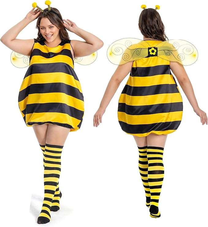 Lelike Bee Costume Adult Kids Halloween Costumes Size 2T-30 - 1