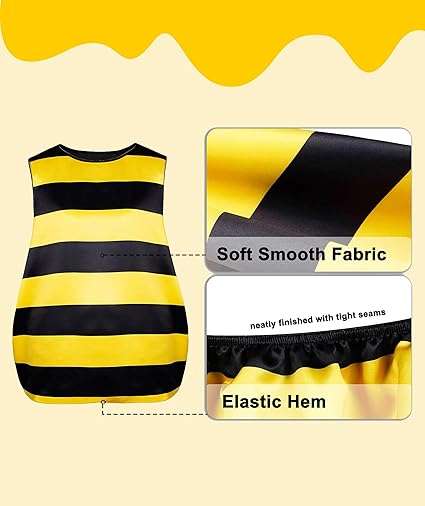 Lelike Bee Costume Adult Kids Halloween Costumes Size 2T-30 - 6