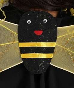 Lil Bee Kid's Costume, Black and Yellow Honeybee Dress, Bumbblebee Outfits for Girls - 6