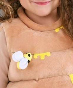 Toddler Bustling Beehive Costume - Beehive Tunic with Hook and Loop Closure, Plush Bee Details Attached to Hive - 6