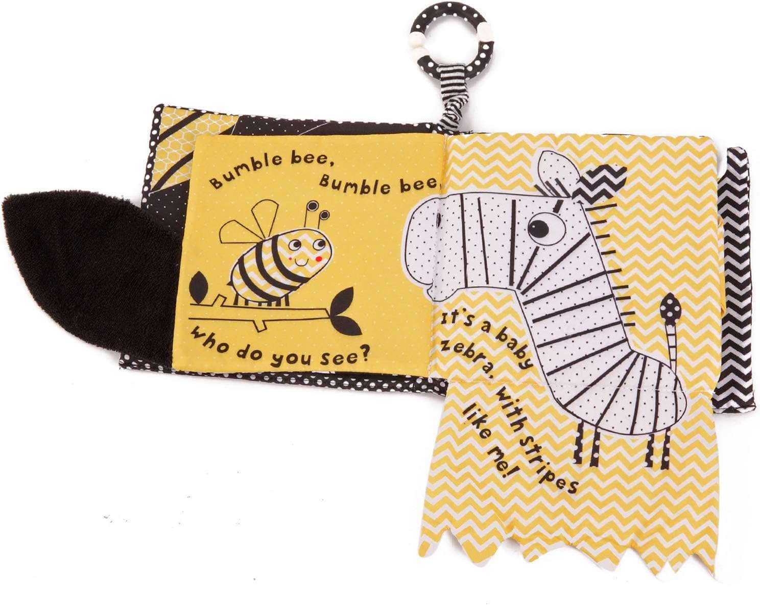 MALOMME Quiet Book, Soft Books for Babies First Book Crinkle Cloth Baby Books for Infants Babies Kids Toddler Fabric Baby's First Soft Activity Books - 3