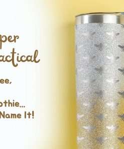 Onebttl Unique Bee Gifts for Women, Girls - Bee Themed Gifts - Bee Cup for Her on Birthday, Holidays - 20 oz SS304 Stainless Steel Tumbler with Lid and Straw - Bee Pattern - 4