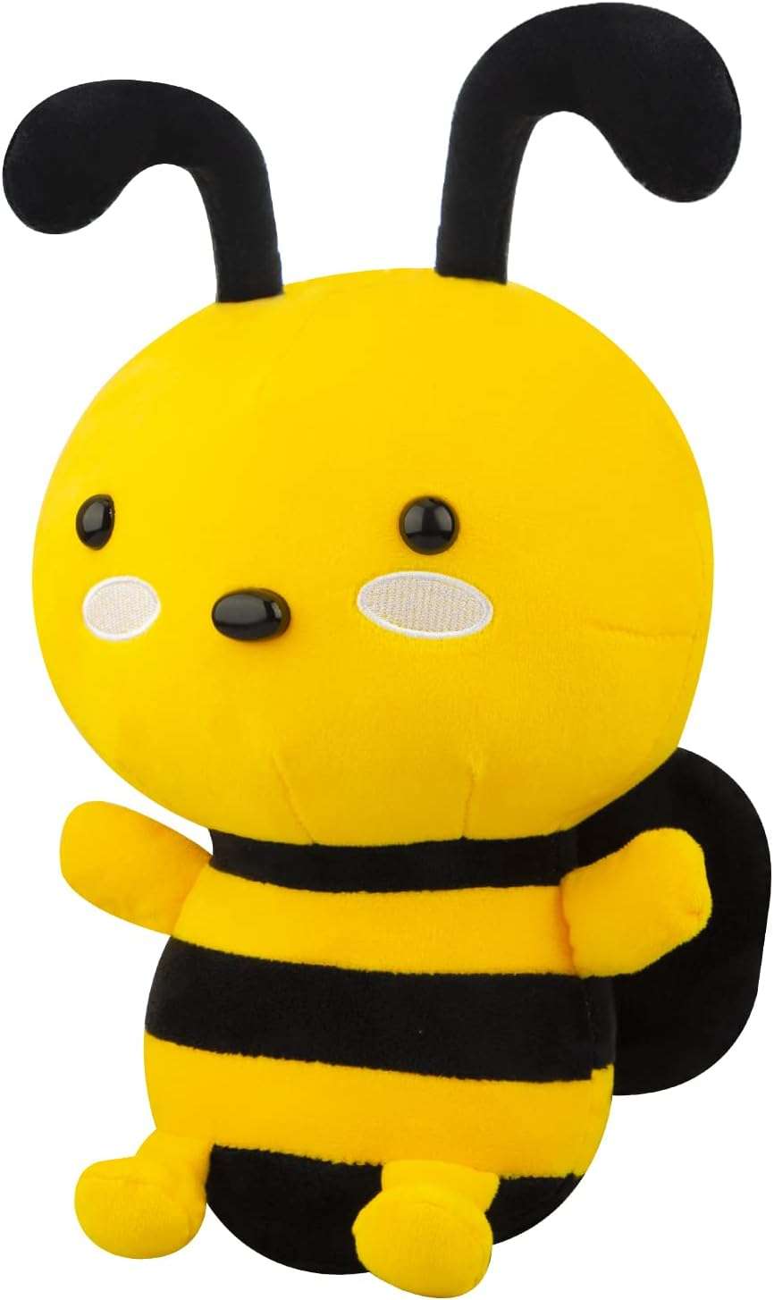 Putrer Bee Plush Toy,12 Bee Stuffed Animal,Soft Honeybee Plush Doll Gift for Kids Birthday Party,Christmas,Valentine (12 inch) - 1