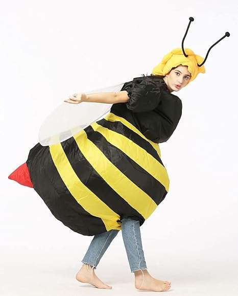 Bee Costume, Inflatable, Blow Up Suit, Adult Size for Men and Women - 2