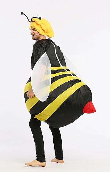 Bee Costume, Inflatable, Blow Up Suit, Adult Size for Men and Women - 4