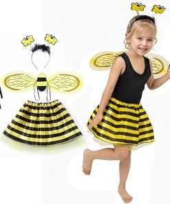 Fairycece Bee Costume Toddler Kids Girls Bumble Bee Halloween Accessories - 1