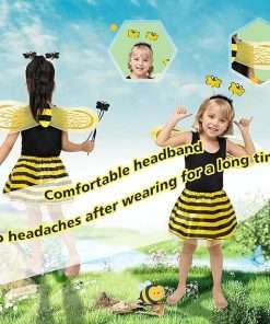 Fairycece Bee Costume Toddler Kids Girls Bumble Bee Halloween Accessories - 4
