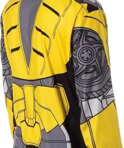 INTIMO Transformers Men's Retro Character Union Suit One Piece Costume Pajama Outfit Optimus Prime Bumblebee - 4