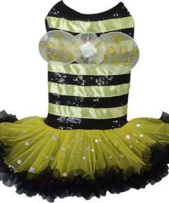 Bumble Bee Costume Dress for Dogs XS - 4