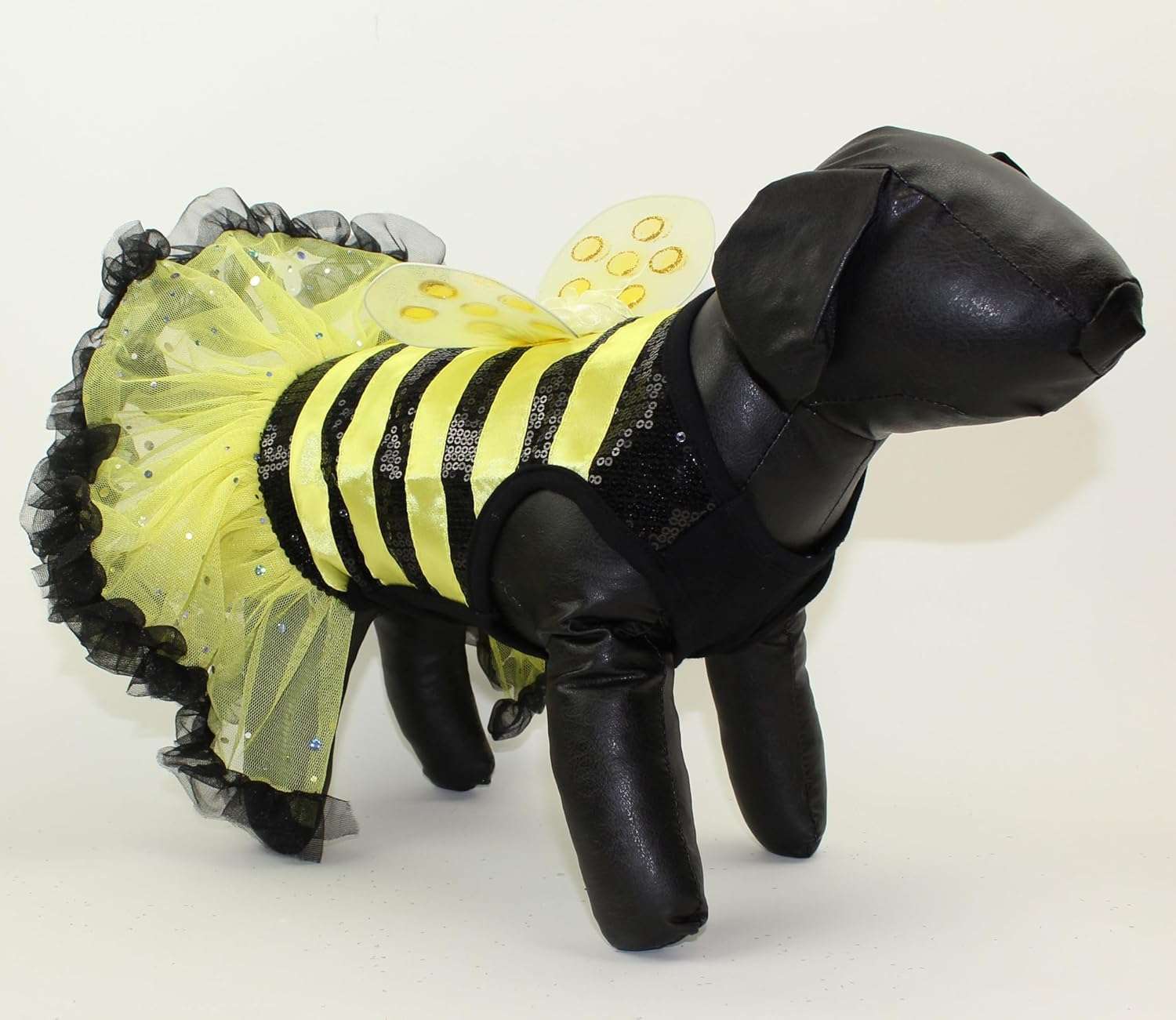 Bumble Bee Costume Dress for Dogs XS - 5