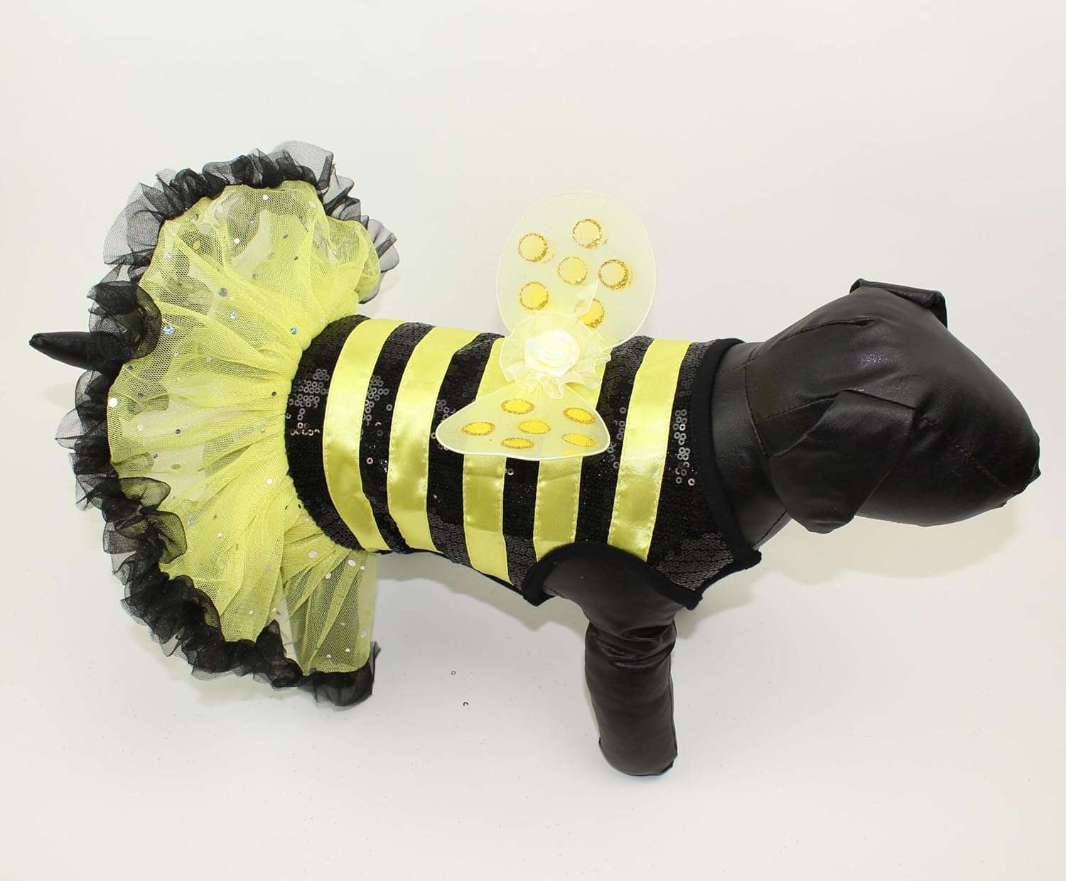 Bumble Bee Costume Dress for Dogs XS - 6
