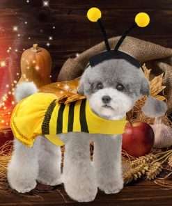 Dog Bee Costume Dog Halloween Costume, Bumble Bee Dog Costume Pet Costumes for Small Medium Dogs Puppy Cats, Dog Costumes Dress Dog Cosplay Party Clothes Outfit - 6