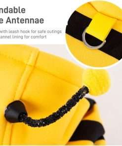Selena Cat Bee Antennae Costume Hoodies Cute Bee Stripes Dog Kitten Puppy Pet Apparel - 5