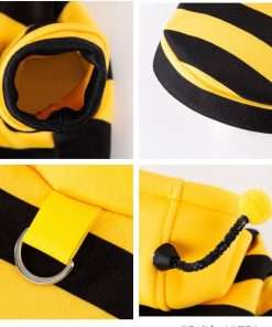 Selena Cat Bee Antennae Costume Hoodies Cute Bee Stripes Dog Kitten Puppy Pet Apparel - 6