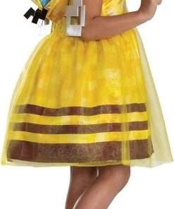 Disguise Minecraft Bee Dress Costume for Kids, Official Minecraft Costume Outfit with Hood and Wings - 3