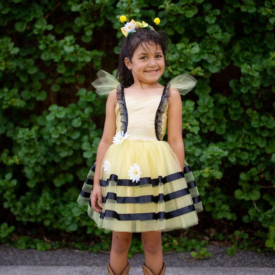 Great Pretenders Bumble Bee Dress & Headband - Size 3-4 - 2