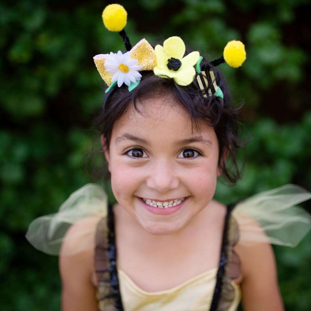 Great Pretenders Bumble Bee Dress & Headband - Size 3-4 - 3