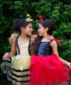 Great Pretenders Bumble Bee Dress & Headband - Size 3-4 - 5