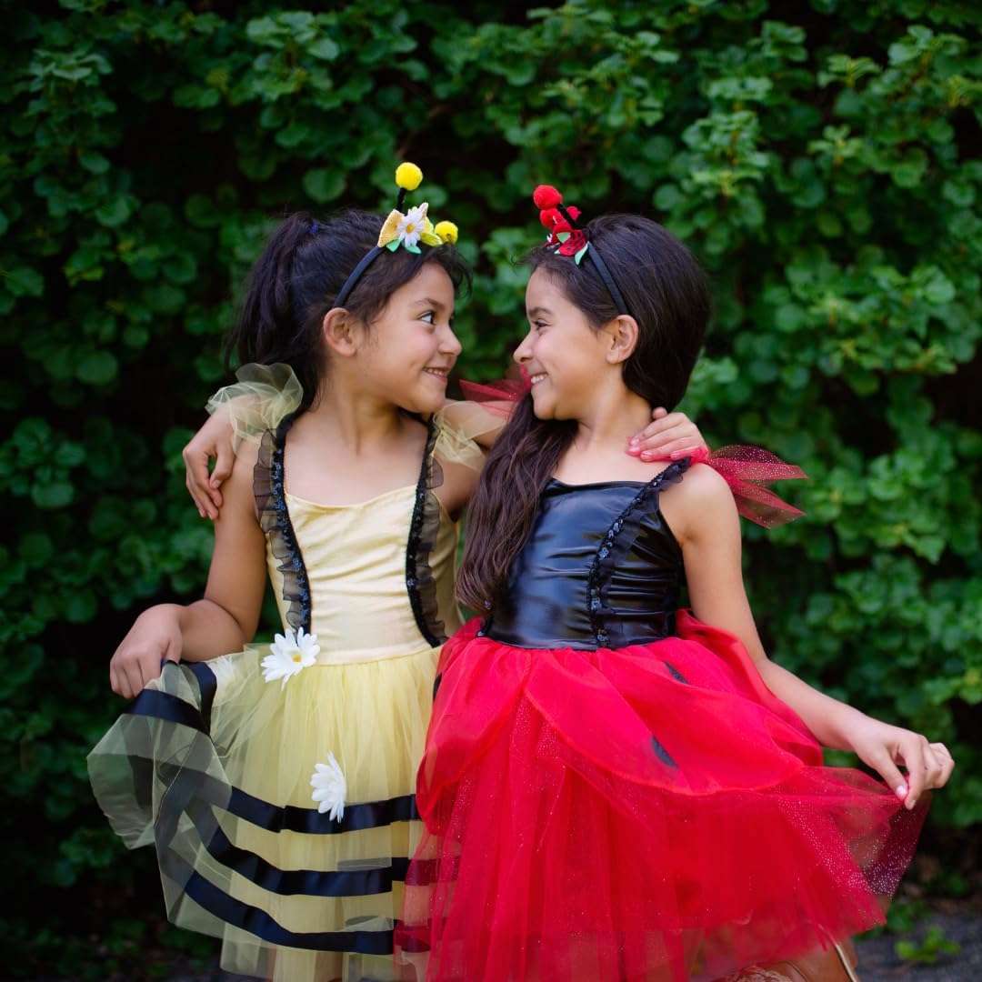 Great Pretenders Bumble Bee Dress & Headband - Size 3-4 - 5