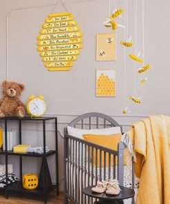 Jetec Bee Decor Plaque Gift Bee Sign Hive Rules Wall Decor Christmas Daisy Ornament for Xmas Home Spring Daisy Sunflower Decorations for Living Room Kitchen - 3