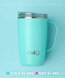 Swig Life 18oz Travel Mug, Insulated Tumbler with Handle and Lid, Cup Holder Friendly, Dishwasher Safe, Stainless Steel, Travel Coffee Cup - 4