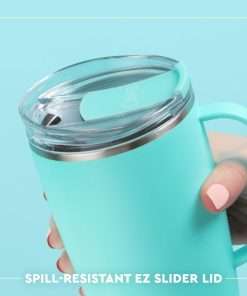 Swig Life 18oz Travel Mug, Insulated Tumbler with Handle and Lid, Cup Holder Friendly, Dishwasher Safe, Stainless Steel, Travel Coffee Cup - 5