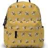 Deanfun Mini Backpack for Women - Cute Bee Print Small Backpack Purse with Ample Storage and Double Zippers Waterproof Shoulder Straps 3D Graphic MNSB-312 - 1