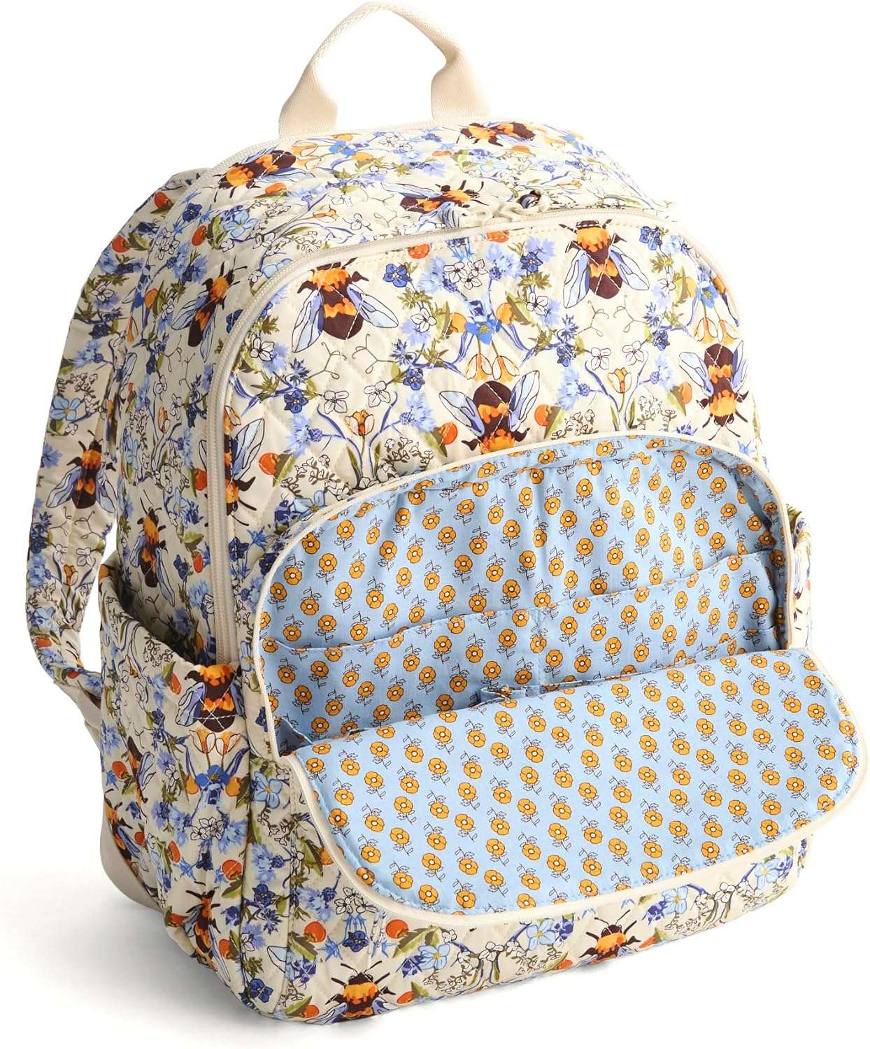 Vera Bradley Bancroft Backpack, Cotton Gabardine, Bee Garden - 4