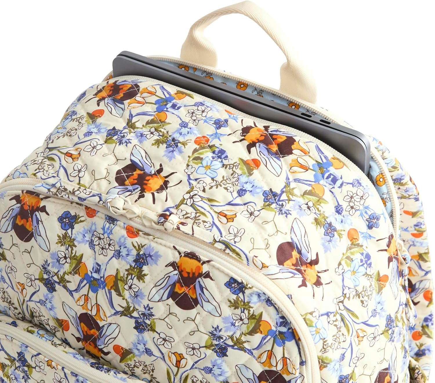 Vera Bradley Bancroft Backpack, Cotton Gabardine, Bee Garden - 5