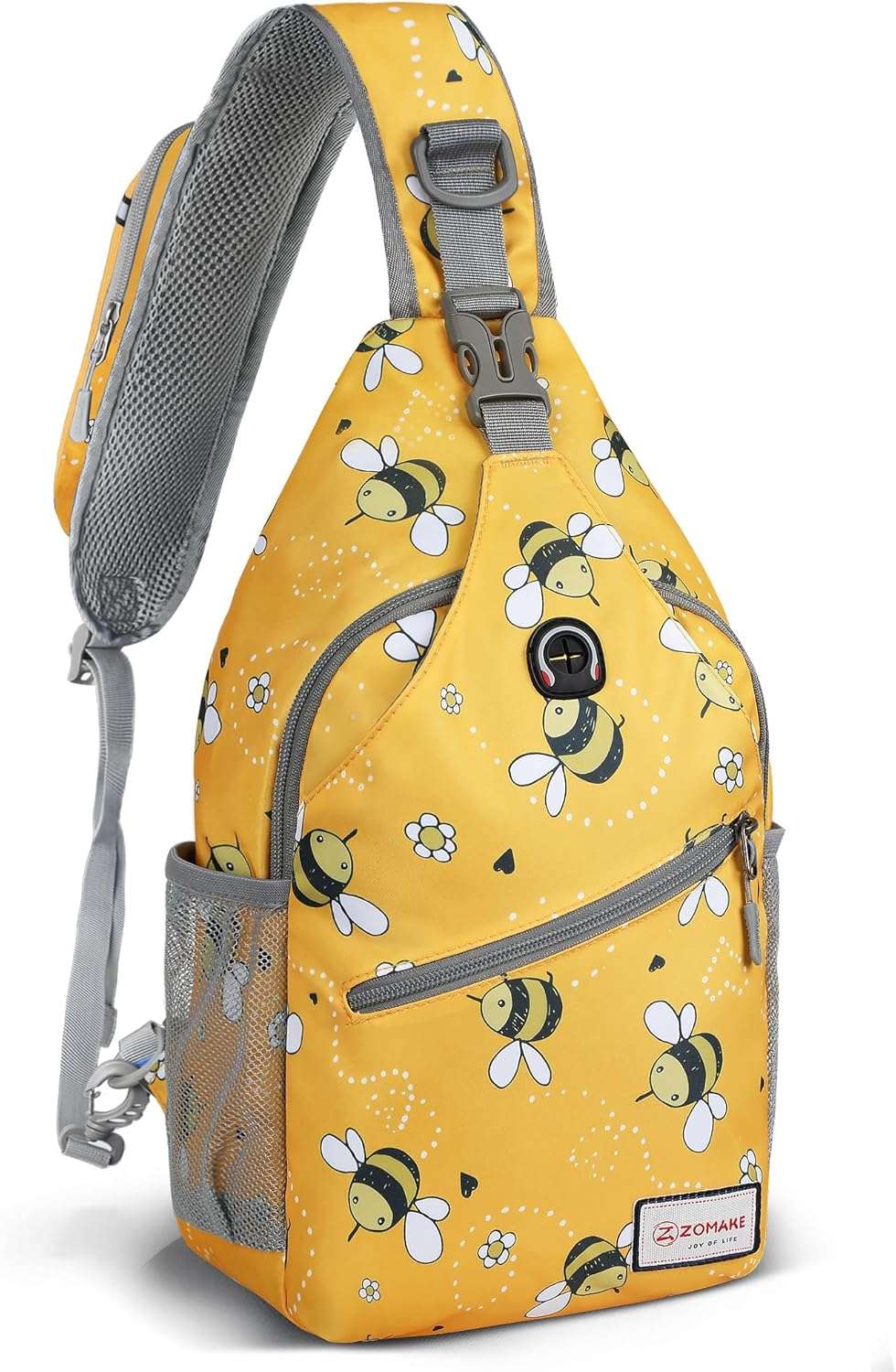 ZOMAKE Sling Bag for Women Men, Small Crossbody Sling Backpack, Mini Water Resistant Shoulder Daypack for Travel, Anti Thief Chest Bag for Hiking, Sports - 1