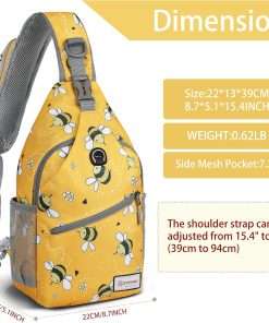 ZOMAKE Sling Bag for Women Men, Small Crossbody Sling Backpack, Mini Water Resistant Shoulder Daypack for Travel, Anti Thief Chest Bag for Hiking, Sports - 2