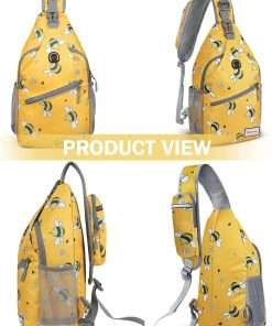 ZOMAKE Sling Bag for Women Men, Small Crossbody Sling Backpack, Mini Water Resistant Shoulder Daypack for Travel, Anti Thief Chest Bag for Hiking, Sports - 6