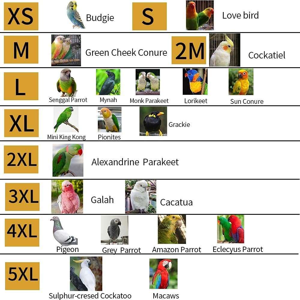 Bird Clothes Birds Flight Suit, Cute Bee Costume Hoodie for Parrots African Greys Parakeet Cockatiel Sun Conure Christmas Party Birthday Cosplay Photo Prop Small Animals Apparel - 7