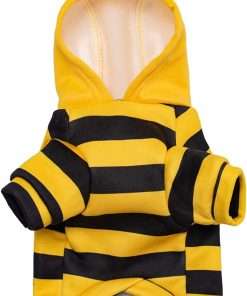 Pet Bee Costume Hooded for Small Dogs and Cats (Meddle) - 2