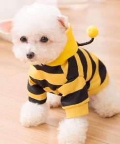 Pet Funny Hoodie Ugly Christmas Sweater Cold Weather Warm Coat for Puppy Small Dog Halloween Party Costume Cute Hoodie - 2
