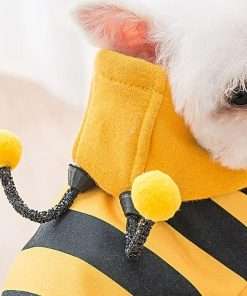 Pet Funny Hoodie Ugly Christmas Sweater Cold Weather Warm Coat for Puppy Small Dog Halloween Party Costume Cute Hoodie - 3