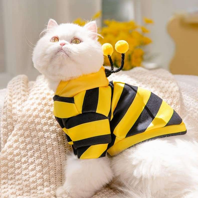 Pet Funny Hoodie Ugly Christmas Sweater Cold Weather Warm Coat for Puppy Small Dog Halloween Party Costume Cute Hoodie - 4