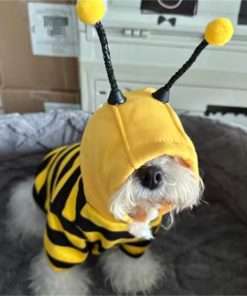 Pet Funny Hoodie Ugly Christmas Sweater Cold Weather Warm Coat for Puppy Small Dog Halloween Party Costume Cute Hoodie - 6