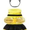Relibeauty Dog Bee Costume, Cute Cat Bumblebee Dress with Headband and Wings for Halloween Themed Party, Yellow, XS - 1