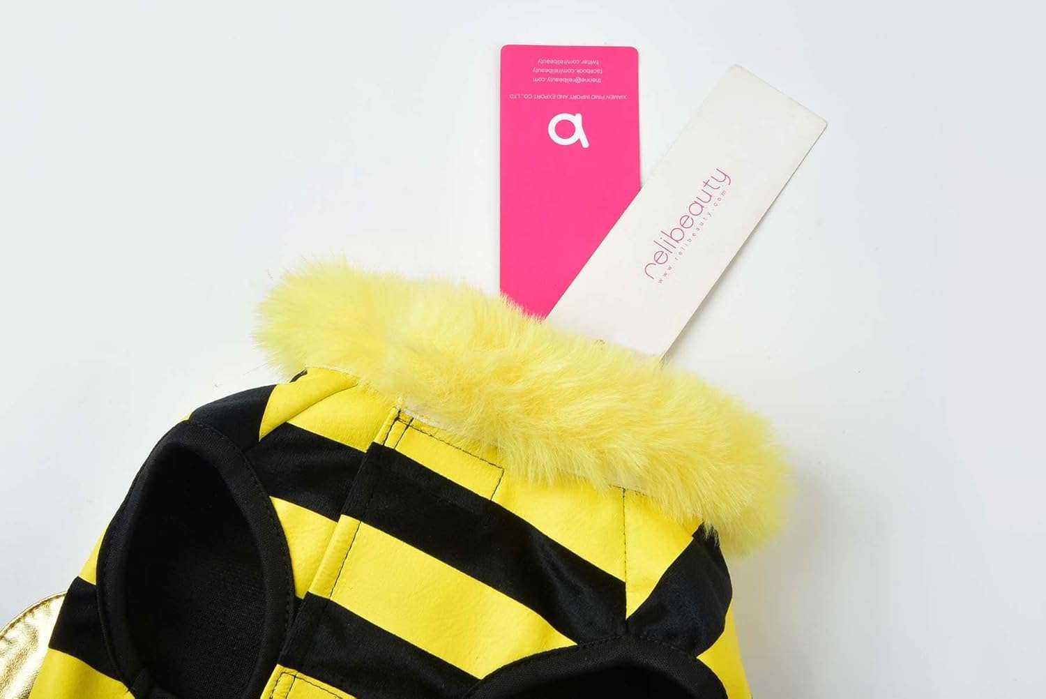 Relibeauty Dog Bee Costume, Cute Cat Bumblebee Dress with Headband and Wings for Halloween Themed Party, Yellow, XS - 3
