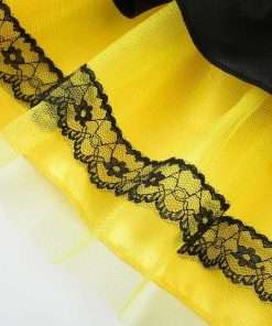Relibeauty Dog Bee Costume, Cute Cat Bumblebee Dress with Headband and Wings for Halloween Themed Party, Yellow, XS - 6