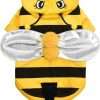 Relibeauty Dog Bee Costume, Cute Cat Bumblebee Outfit with Cap and Wings for Halloween Themed Party, Yellow, XS - 1