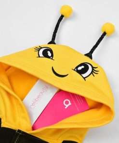Relibeauty Dog Bee Costume, Cute Cat Bumblebee Outfit with Cap and Wings for Halloween Themed Party, Yellow, XS - 3