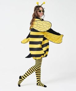 Max Fun Bee Costume for Adults Bumble Bee Dress Up Halloween Cosplay Accessories for Women - 4